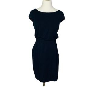 Athleta XS Black Cap Sleeve Mini Dress